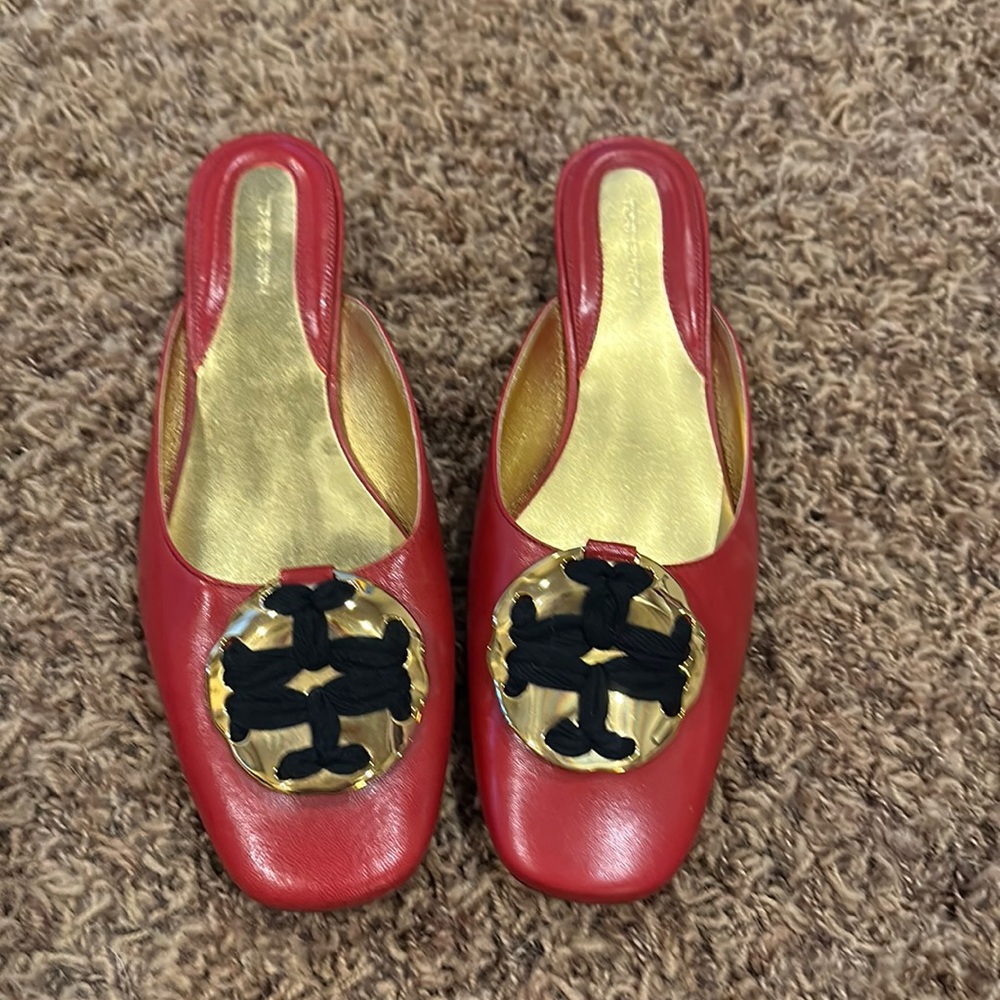 Tory Burch red mule…brand new never worn